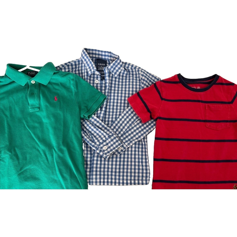Boys 4T 5T Lot Of Three Shirts  Back To School
